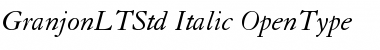 Granjon LT Std Italic Font