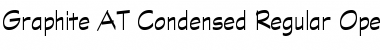 Graphite AT Condensed Regular Regular Font