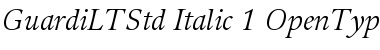 Guardi LT Std 56 Italic Font
