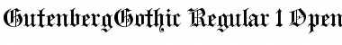 GutenbergGothic Regular Font