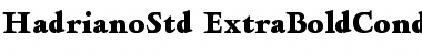 Hadriano Std Extra Bold Condensed