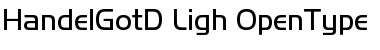 Handel Gothic D Light Font