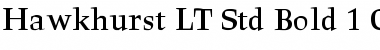 Hawkhurst LT Std Regular Bold Font