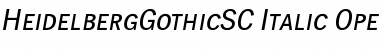 HeidelbergGothicSC Italic