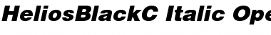 HeliosBlackC Italic Font