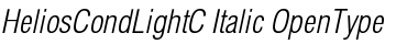 HeliosCondLightC Italic