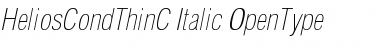 HeliosCondThinC Italic Font