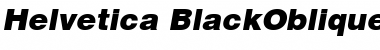 Helvetica Black Oblique