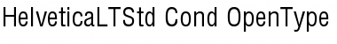 Helvetica LT Std Condensed Font