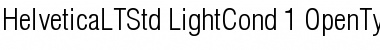 Helvetica LT Std Light Condensed Font