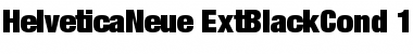Helvetica Neue 107 Extra Black Condensed