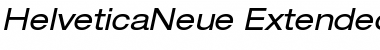 Helvetica Neue 53 Extended Oblique