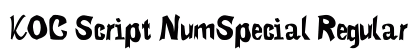KOC Script NumSpecial Regular