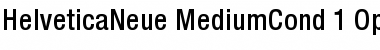 Helvetica Neue 67 Medium Condensed