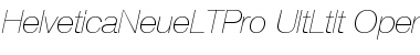 Helvetica Neue LT Pro 26 Ultra Light Italic