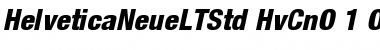 Helvetica Neue LT Std 87 Heavy Condensed Oblique