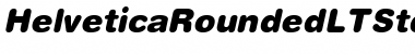 Helvetica Rounded LT Std Black Oblique Font