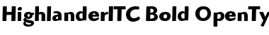 Highlander ITC Bold Font