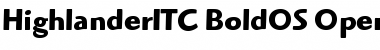 Highlander ITC Bold OS Font