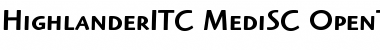 Highlander ITC Medium SC Font