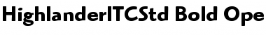 Highlander ITC Std Font