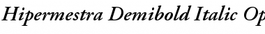 Hipermestra Demibold Italic Font