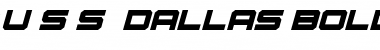 Download U.S.S. Dallas Bold Italic Font