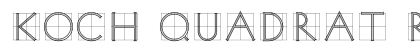 Koch Quadrat Regular Font Preview