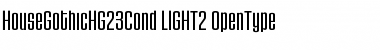 HouseGothicHG23Cond LIGHT2 Font