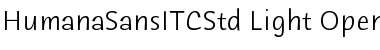 Humana Sans ITC Std Light Font