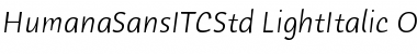 Humana Sans ITC Std Font