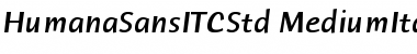 Humana Sans ITC Std Font