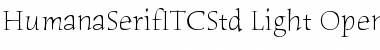 Humana Serif ITC Std Light