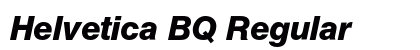 Helvetica BQ Regular Preview
