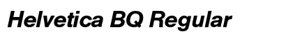 Helvetica BQ Regular Preview