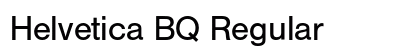 Helvetica BQ Regular Preview