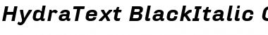 HydraText-BlackItalic Regular Font