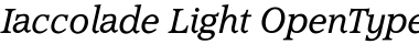 Iaccolade Light Font