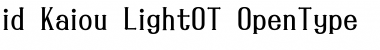 Download id-Kaiou-LightOT Font