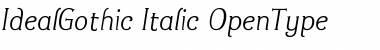 Ideal Gothic Italic