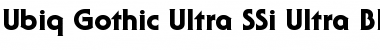 Ubiq Gothic Ultra SSi Font