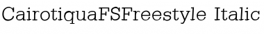 CairotiquaFSFreestyle Regular Font