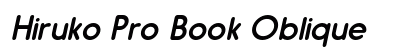 Hiruko Pro Book Oblique Preview