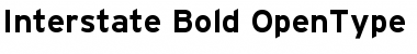 Download Interstate-Bold Font