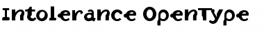 Intolerance Regular Font