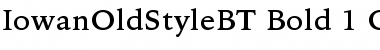 Bitstream Iowan Old Style Bold Font