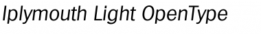Iplymouth Light Font