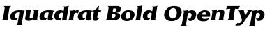 Iquadrat Bold Font