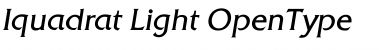 Iquadrat Light Font