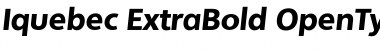 Iquebec ExtraBold Font